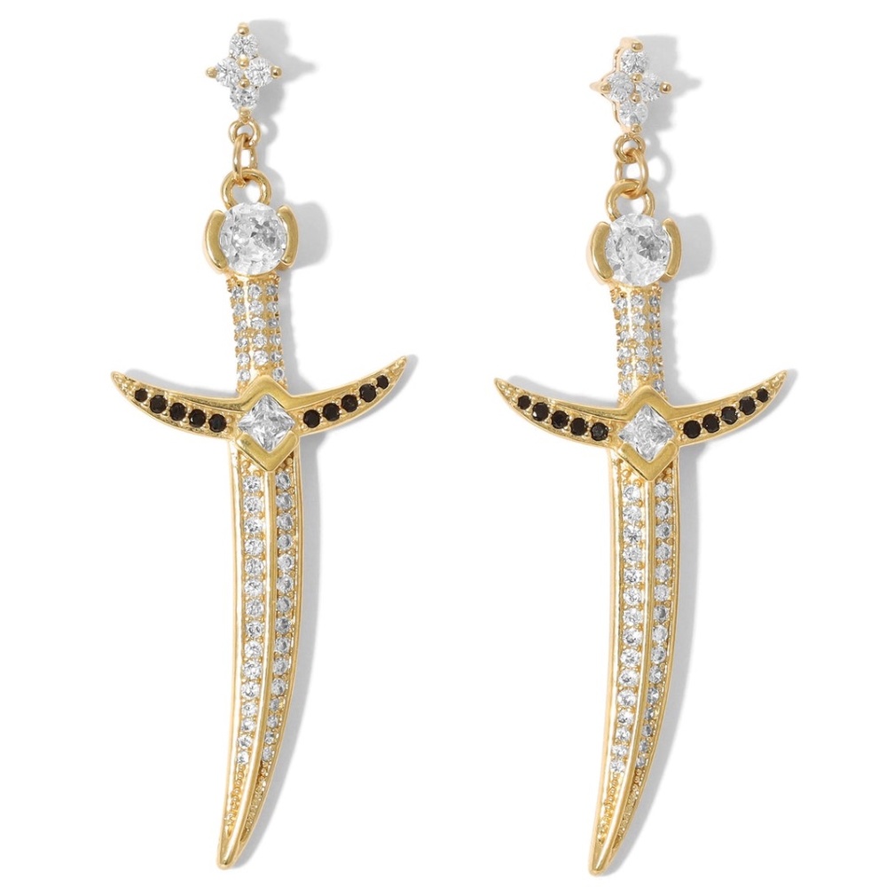 New Vanessa Mooney THE KINSLEY DAGGER EARRINGS
